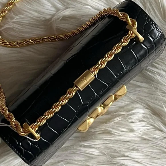 💰SOLD - 77044 - Tory Burch Eleanor Embossed Small Convertible Shoulder Bag - Picture 7 of 14